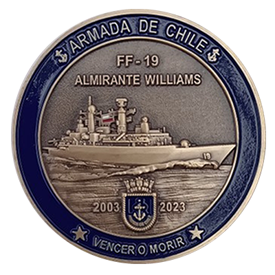 Medallón 20 años Fragata Williams